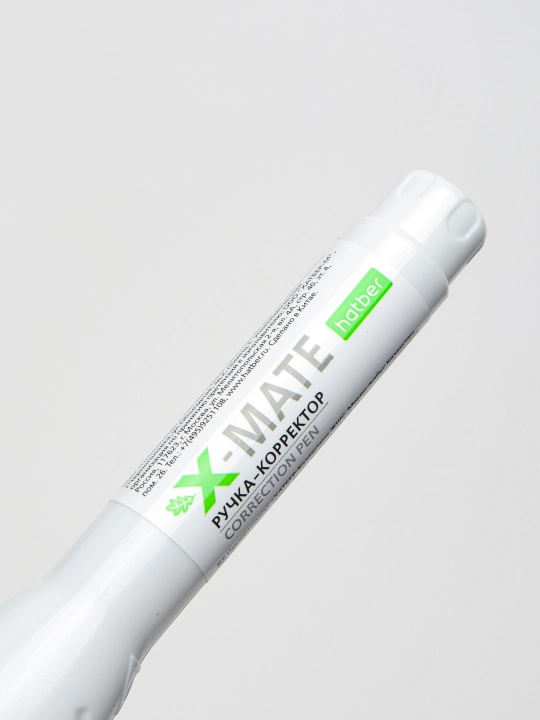 Hatber X-Mate tuzatish ruchkasi, 12 ml, metall uchli, qopqoq va qisqichli, CP_071174