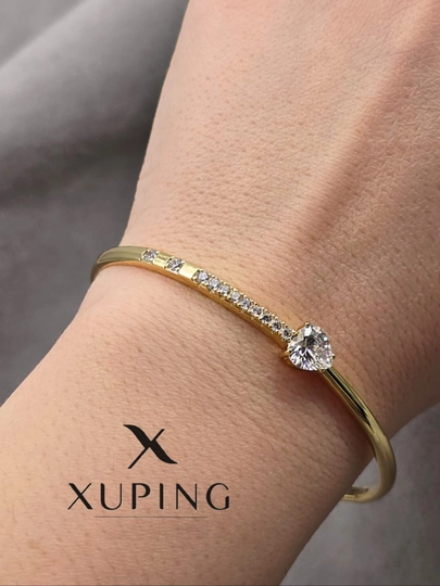 Женский жёсткий браслет, Xuping — 1001PRT-JBRASLET2-ЗОЛОТ