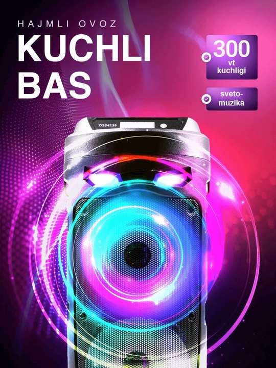 Kalonka karaoke, Bluetooth simsiz portativ dinamik, mikrofonli musiqa kalonkasi