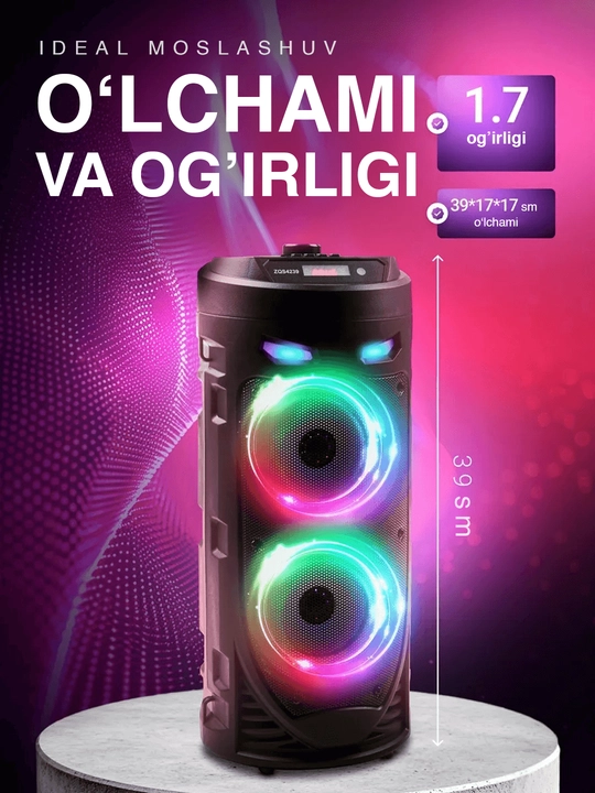 Kalonka karaoke, Bluetooth simsiz portativ dinamik, mikrofonli musiqa kalonkasi