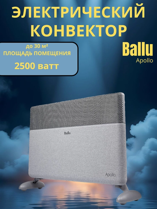 Ballu Apollo – 2000W инфракрасный обогреватель, быстрое и безопасное отопление