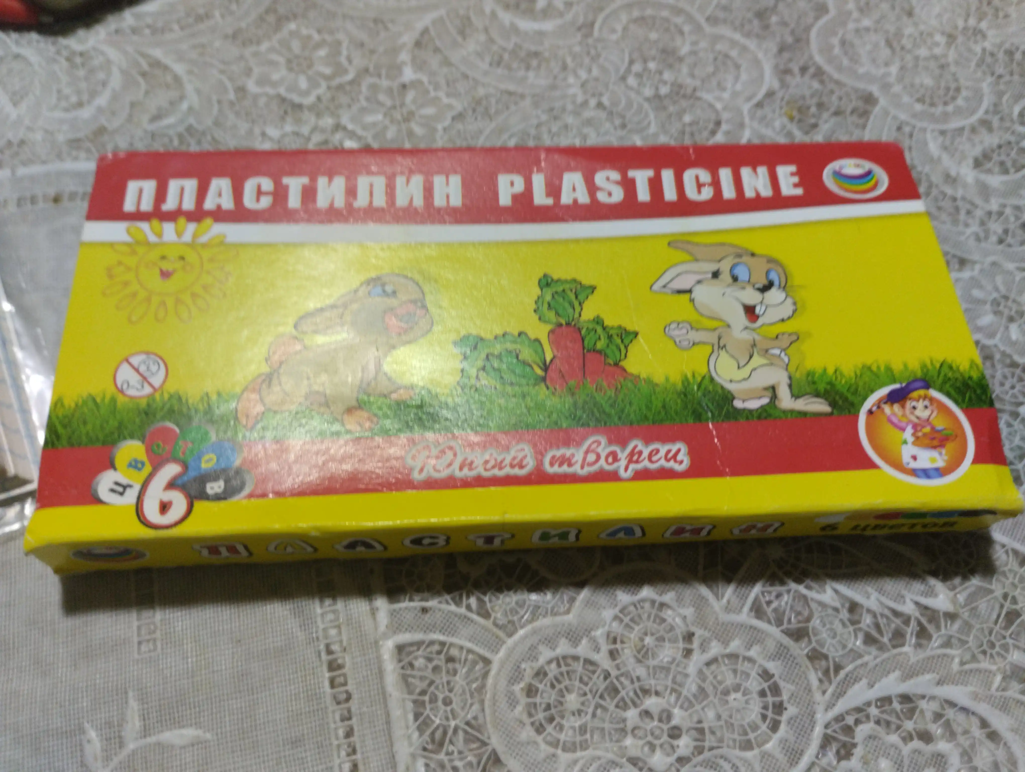 Пластилин для лепки, 6, 8, 10, 12 цветов