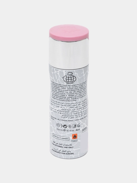 Ayollar uchun parfyumlangan dezodarant spreyi, 200 ml