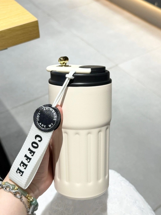 Termokrujka qahva uchun, termos krujka, harorat sensori bilan, 460 ml
