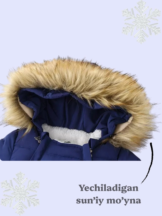 Куртка комбинезон для детей, тёплый, зимний