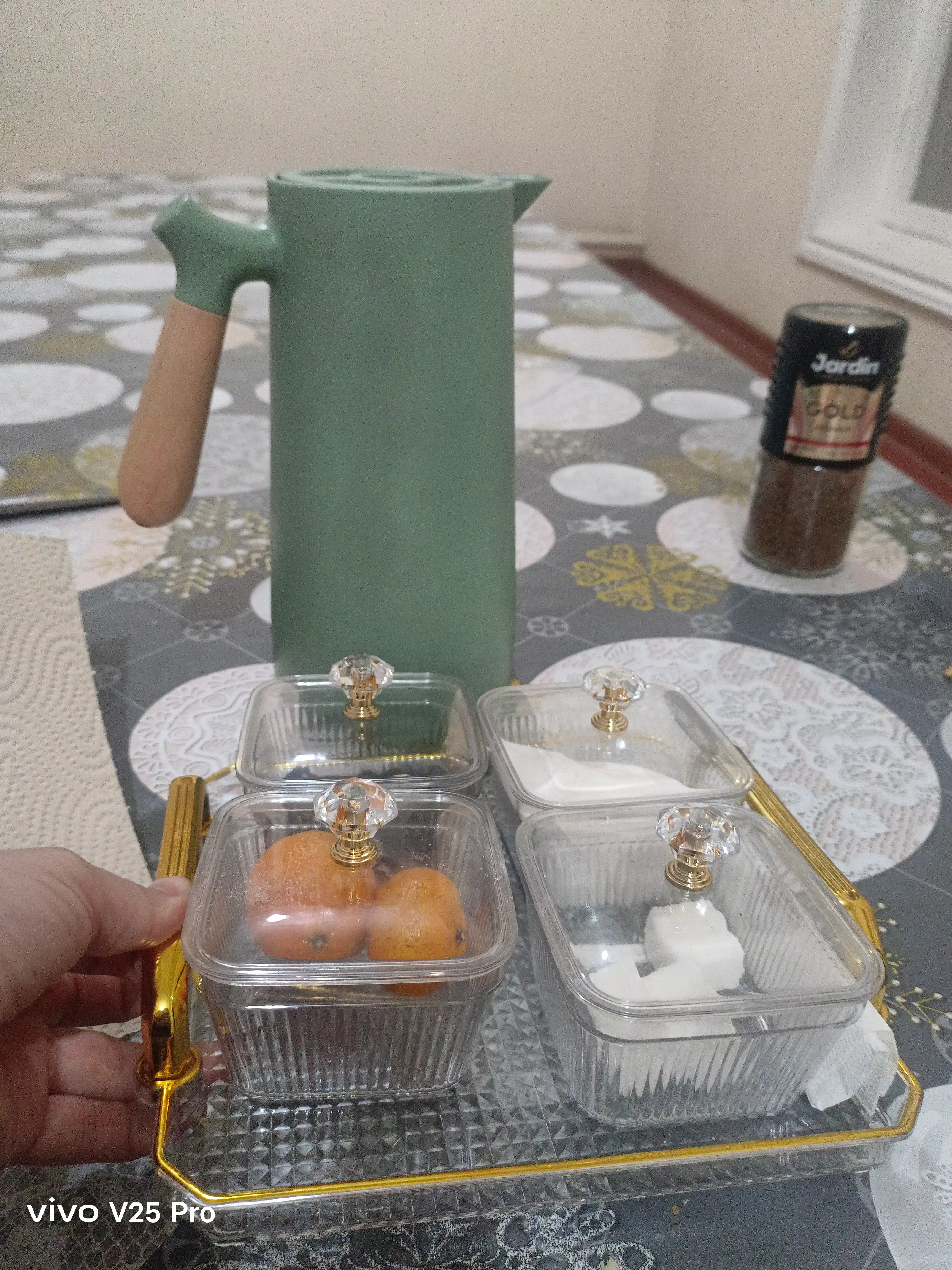 Termos choynak choy kofe va suv uchun issiq va sovuqni saqlaydi shisha kolbali, 1 litr