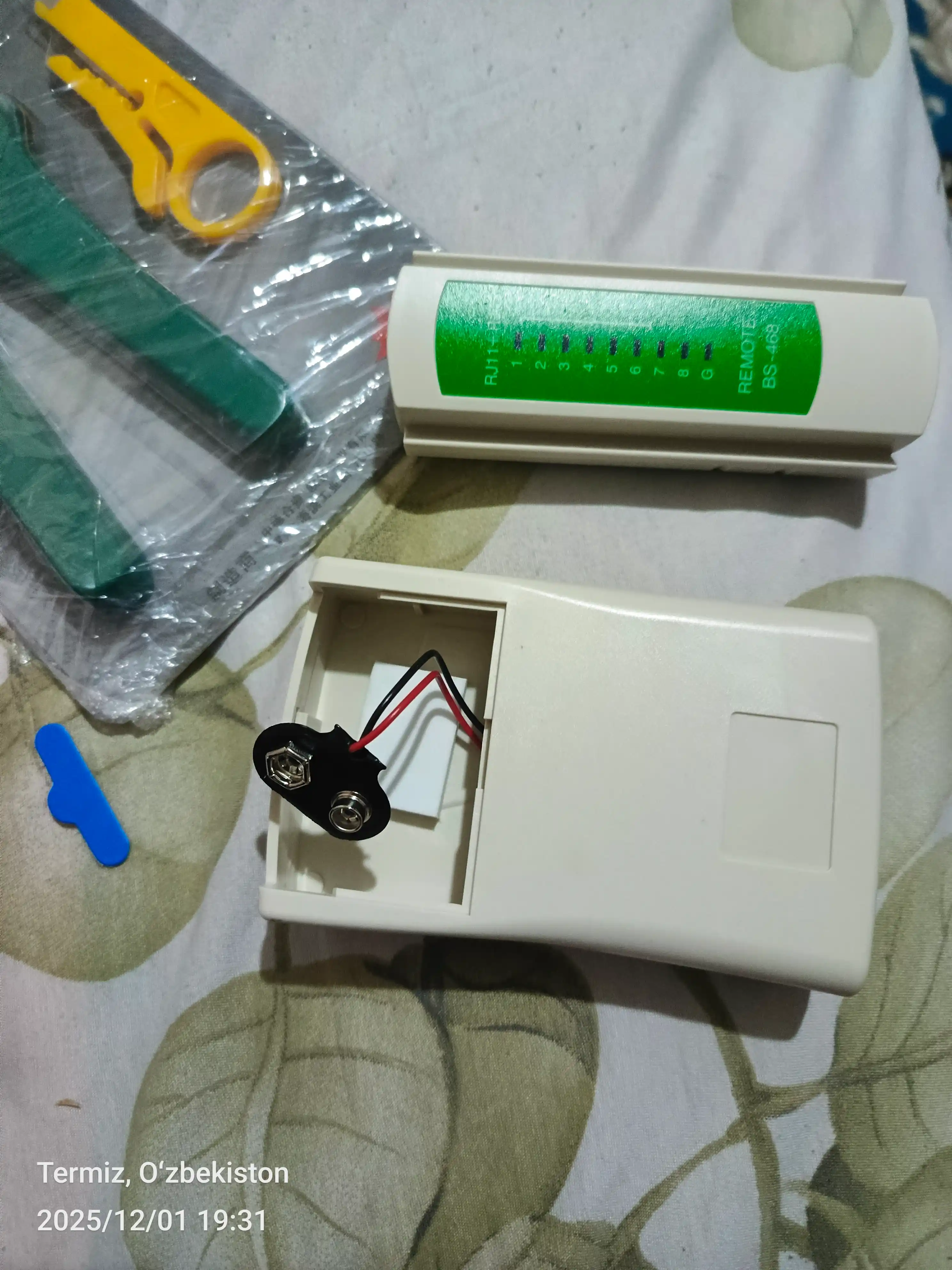 Лан тестер, для проверки сетевого кабеля RJ45 - RJ11