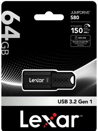 Флешка USB LEXAR. 32ГБ, 64ГБ, 128ГБ