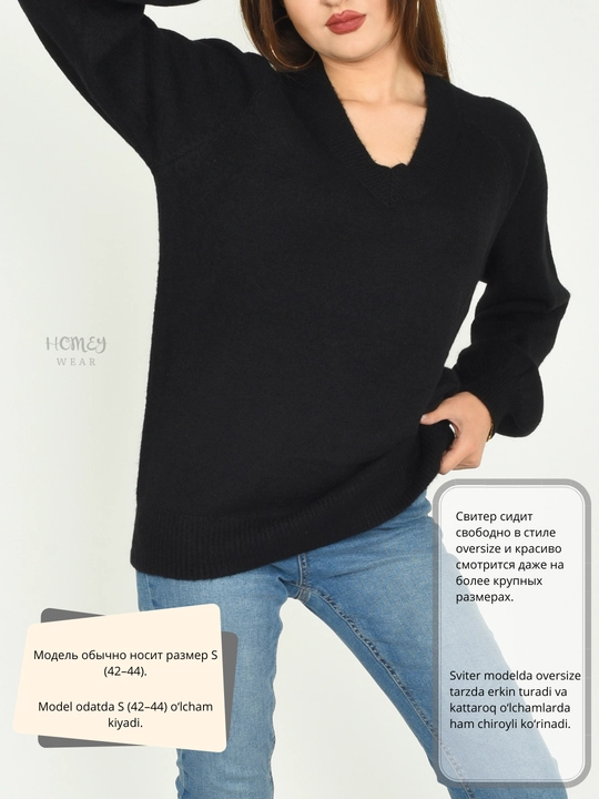 Ayollar sviteri, S-2XL gacha mos