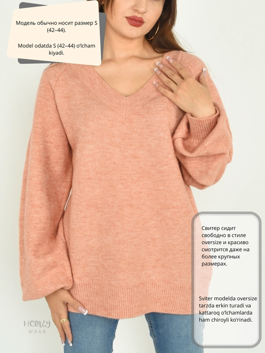 Ayollar sviteri, S-2XL gacha mos