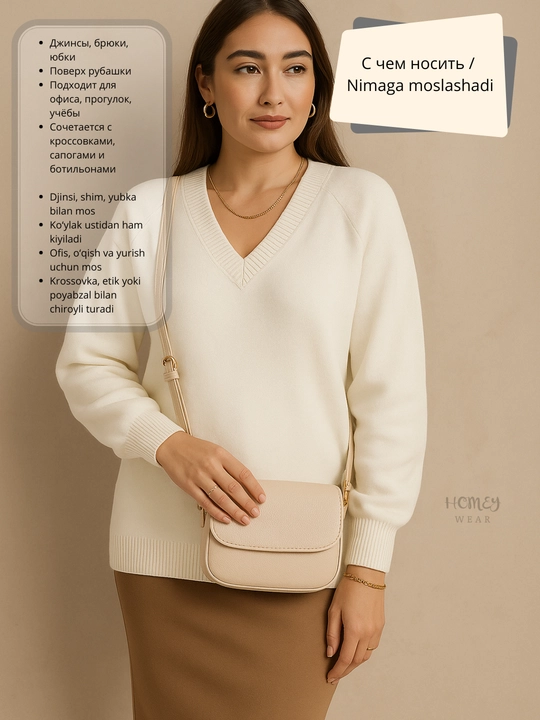 Ayollar sviteri, S-2XL gacha mos