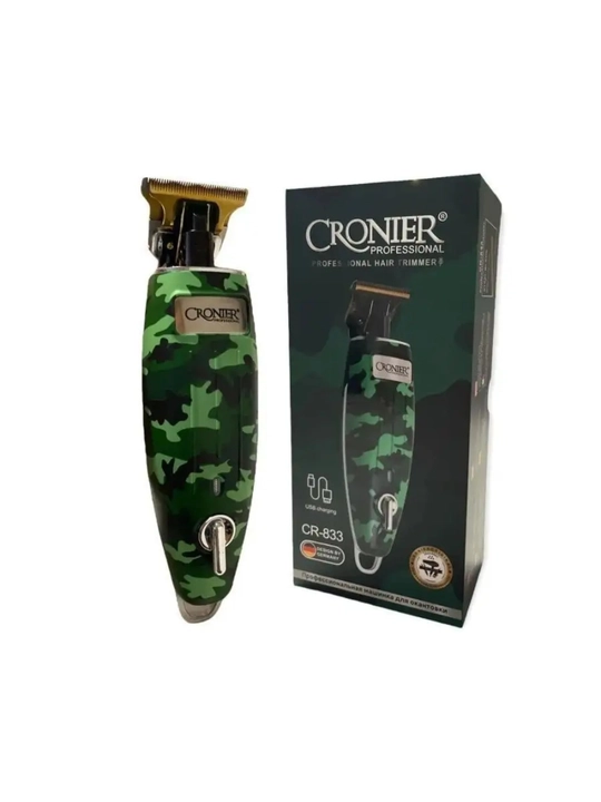 CRONIER CR-833 professional trimmer, soqol va soch uchun, USB