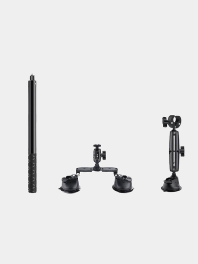 Дeржатель с присосками для Insta360, GoPro и экшн-камер надёжное крепление для автомобиля - 
