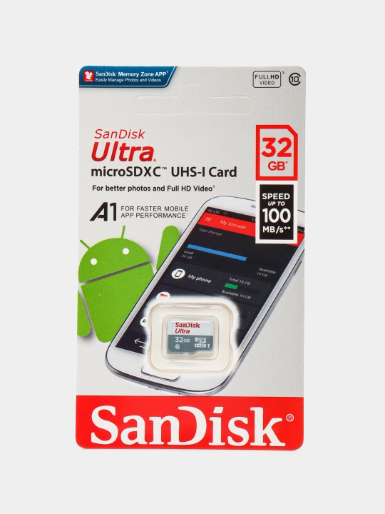 SanDisk Ultra Micro SD 32 GB Flash карта