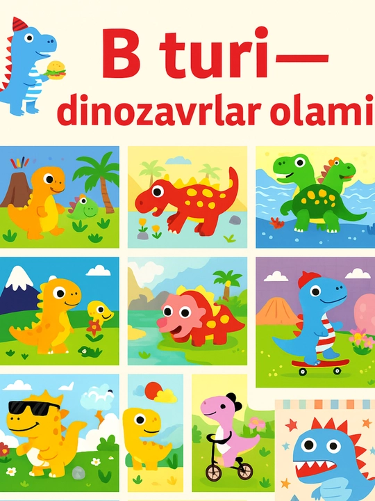 Bolalar uchun 3D applikatsiya-stikerlari, ijodkorlik uchun o'rnatilgan stikerlar - 