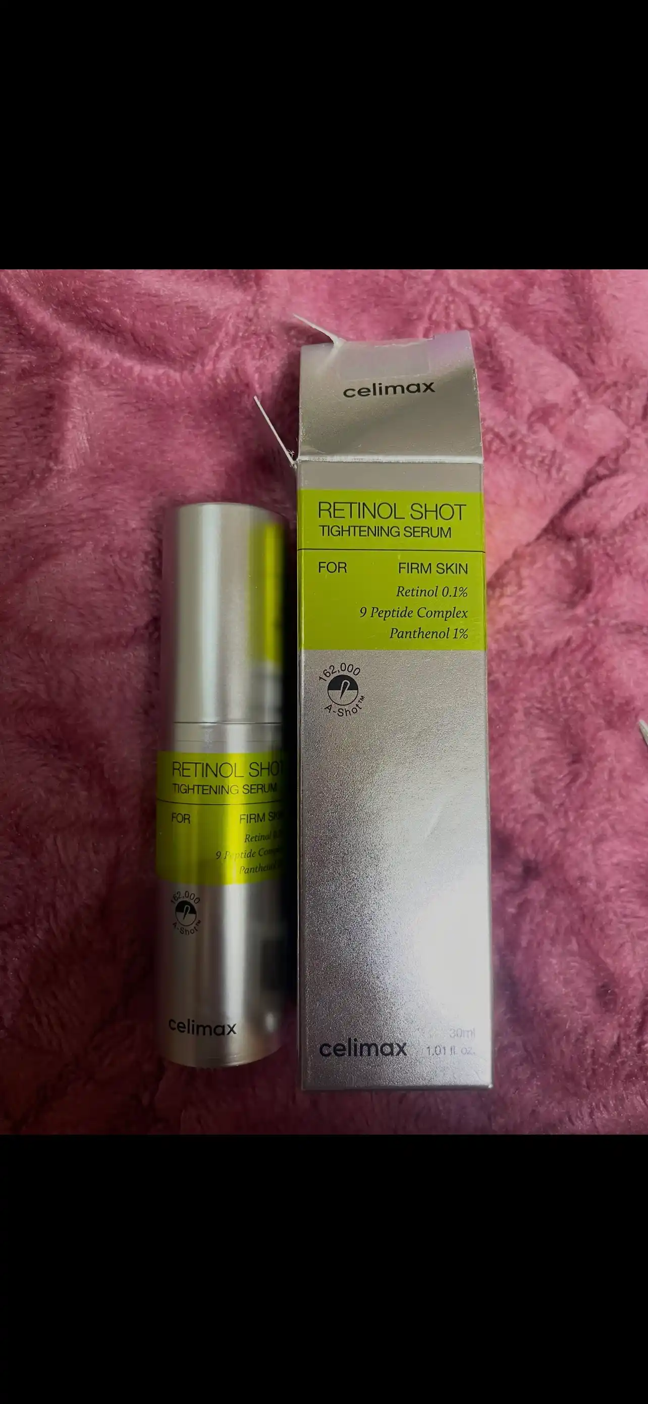 Yuzni tortuvchi krem va mustahkamlovchi zardob retinol bilan, Celimax