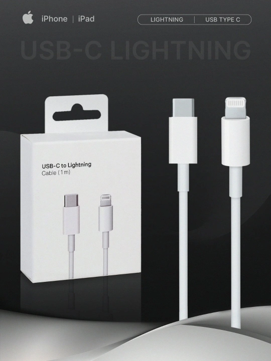 Кабель USB-C - Lightning для iPhone, длиной 1 метр, быстрая зарядка для iPhone