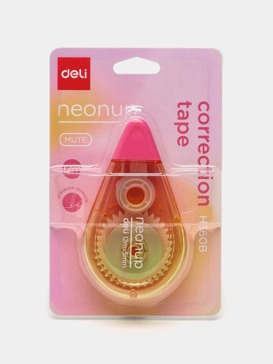 Deli EH360B NEONUP shtrixli tasmasi, 5 mm × 12 m
