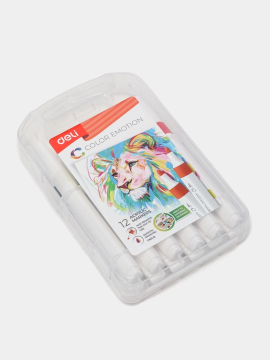 Akril markeri 12 dona EC193-12 Deli