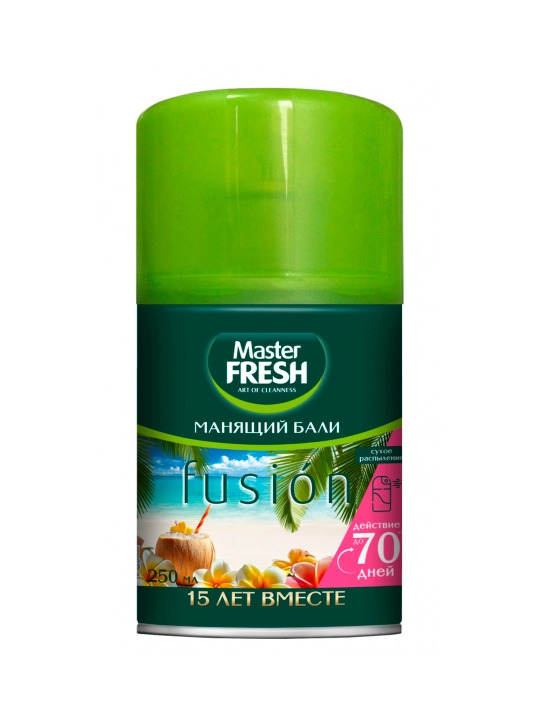Master FRESH Havo tozalovchi "Maftunkor Bali" almashtiriladigan balloni, 250 ml - 