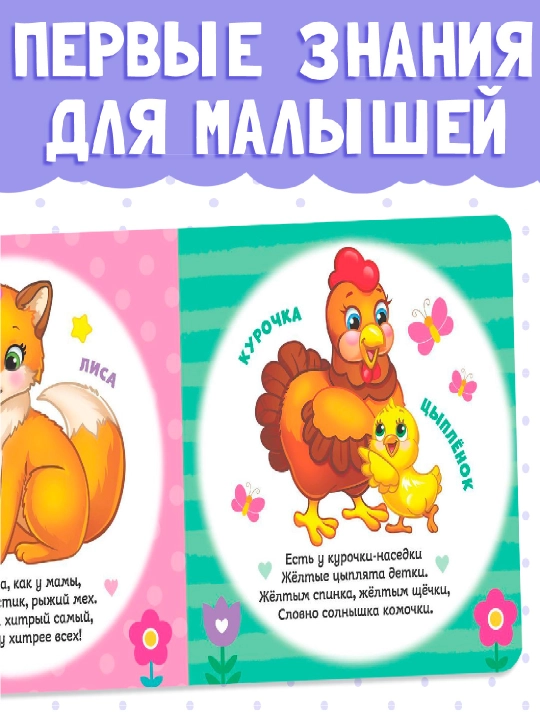 Bolalar uchun karton kitob,10 bet,alifbo,hayvonlar,raqamlar,transport,mevalar,sabzavotlar