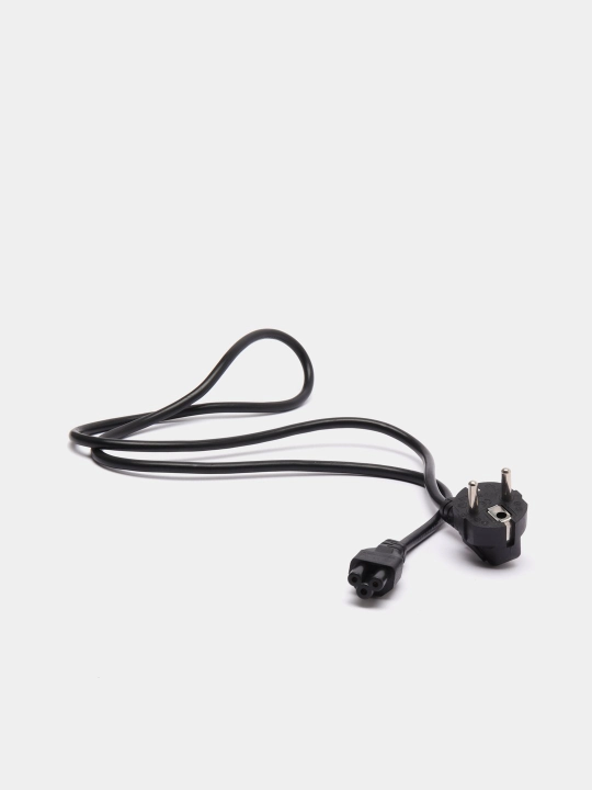Kabel noutbuk bloki uchun 3pin C5 kompyuterlar, monitorlar uchun quvvat kabeli