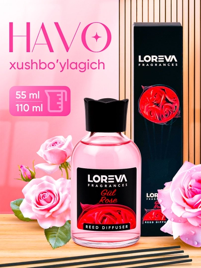 Освежитель воздуха LOREVA, 110 мл — MMHOM-ASVAJITELLORENA110ML-assarti
