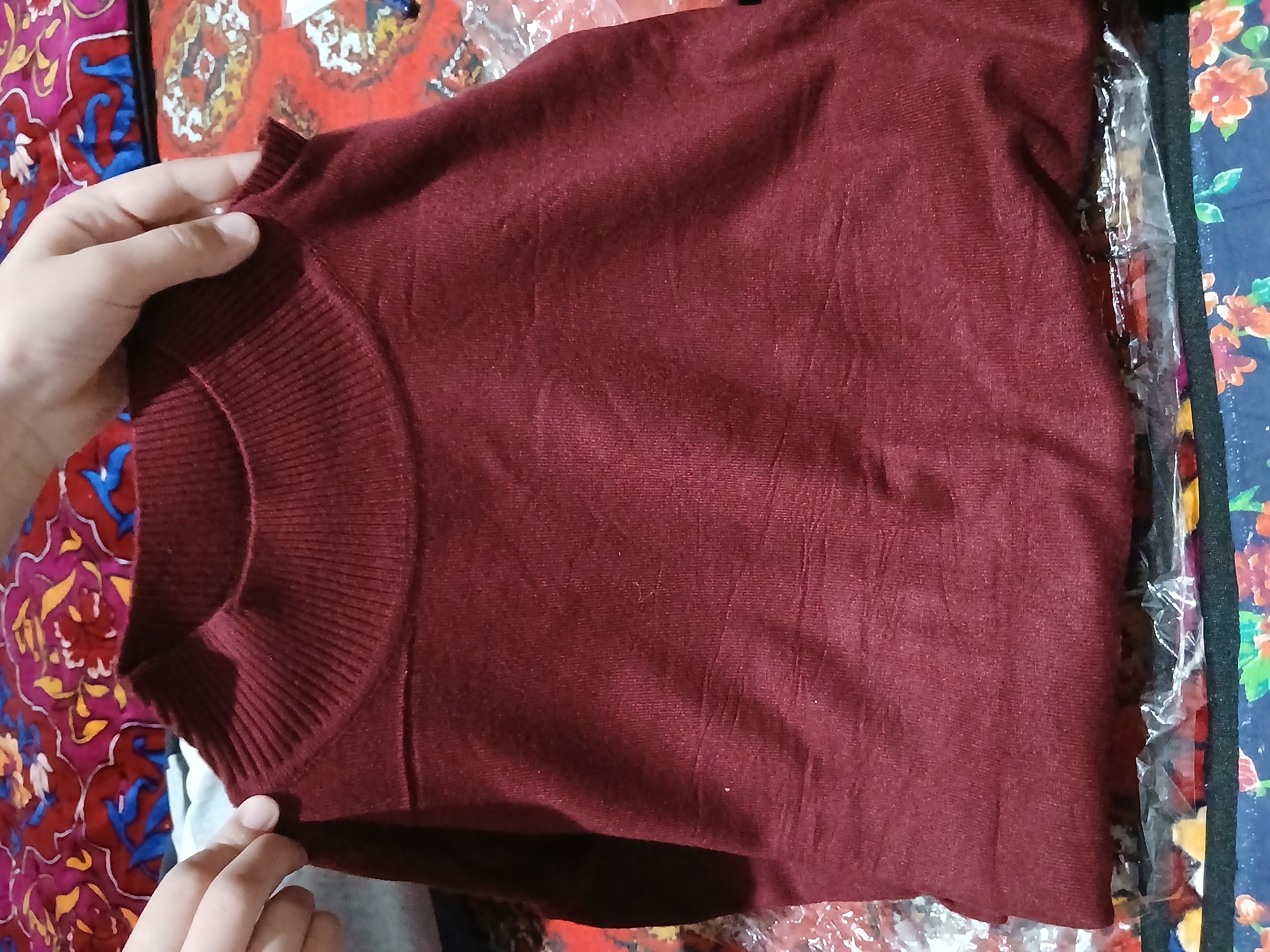 Katta o'lchamli ayollar kashmir sviteri, L, XL, jun, paxta