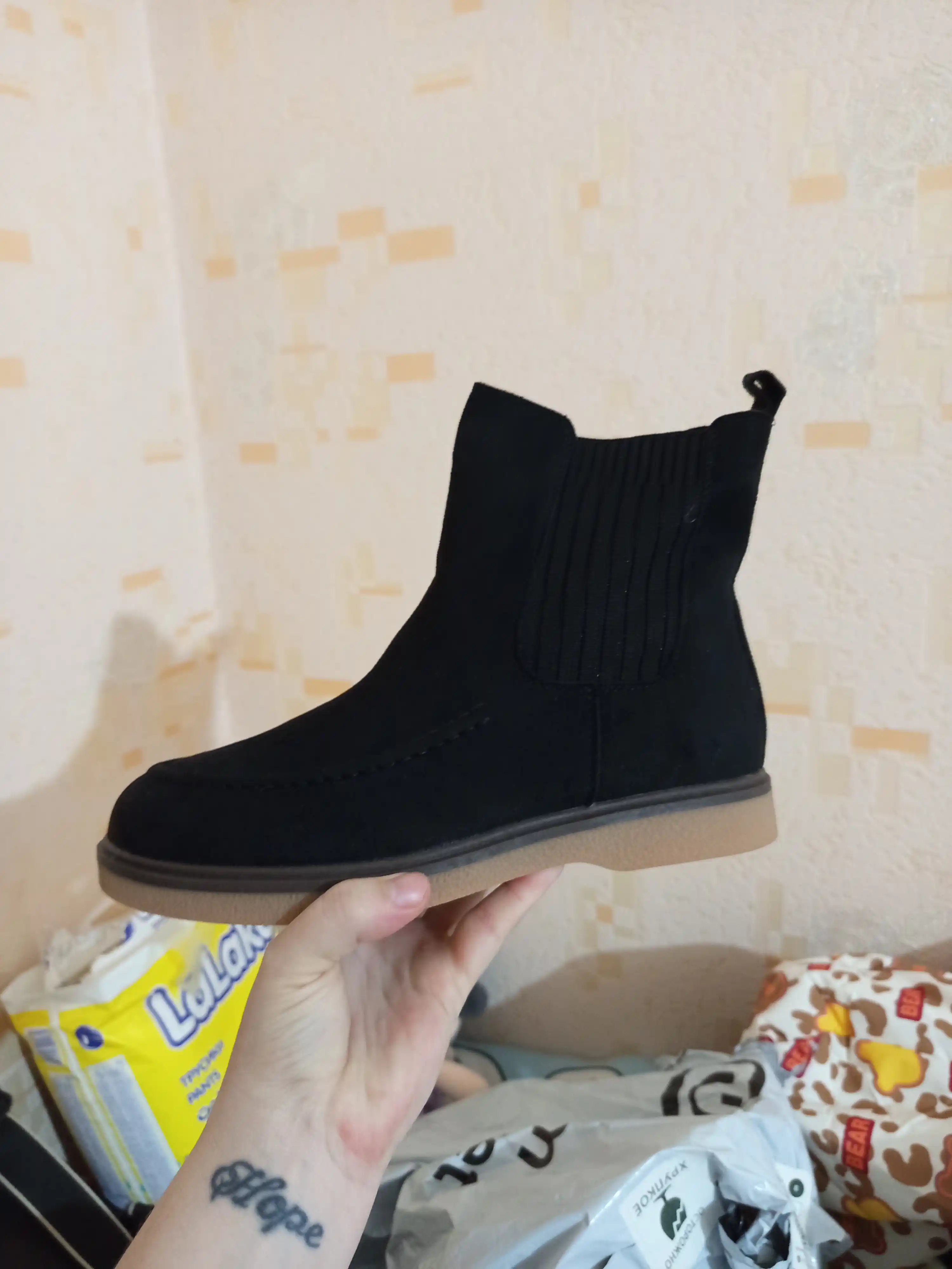 Loro Piana ayollar uchun etiklar, chelsi, mexli polusapog, 36-40, korobka dokument bilan