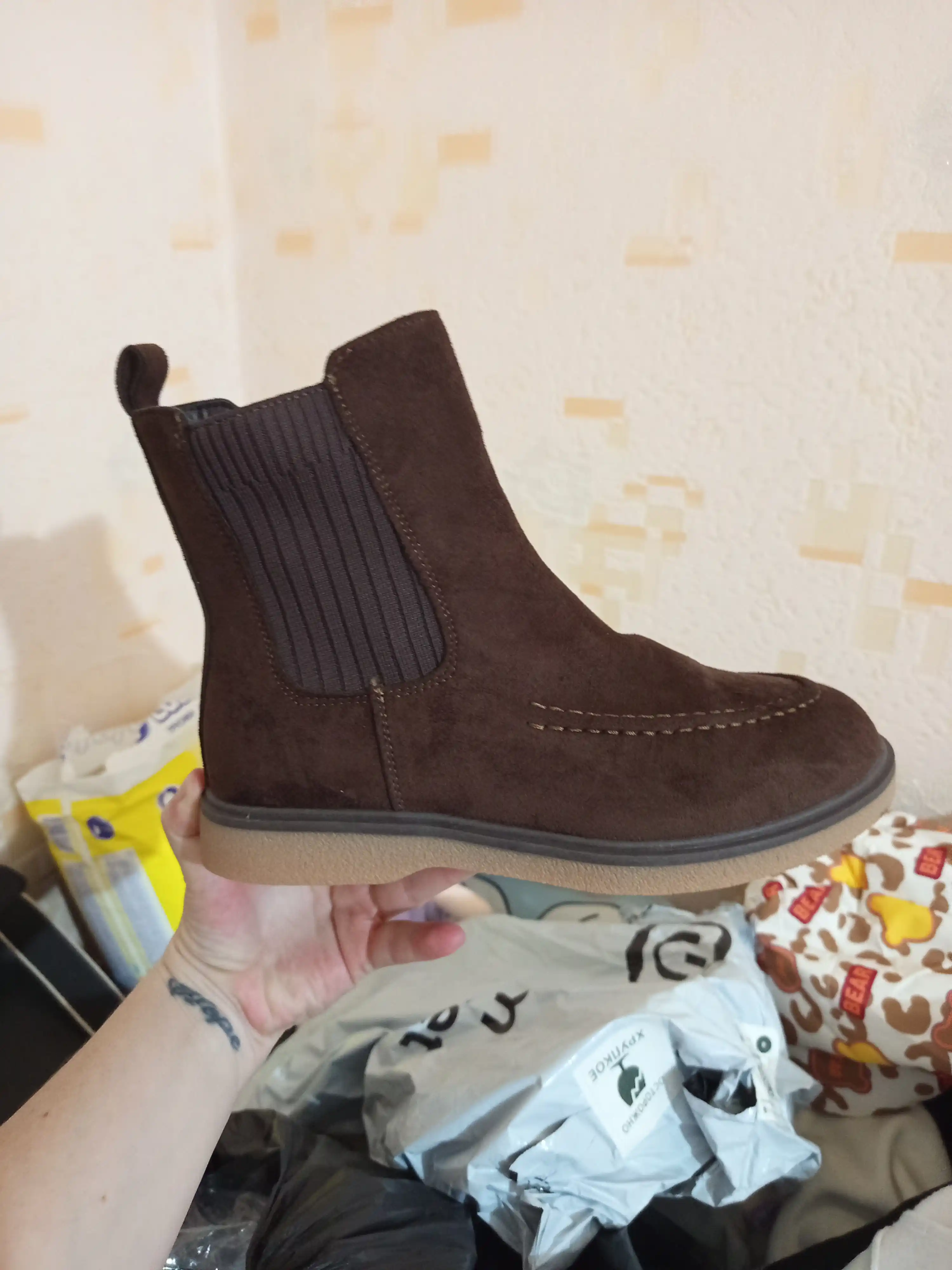 Loro Piana ayollar uchun etiklar, chelsi, mexli polusapog, 36-40, korobka dokument bilan