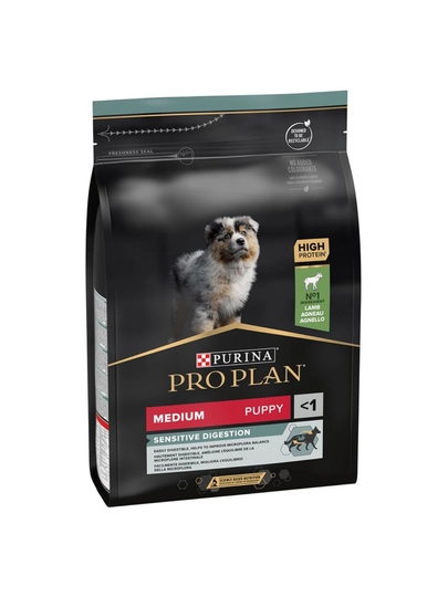 Сухой корм для щенков средних пород Pro Plan Medium Puppy "С ягненком", 12 кг