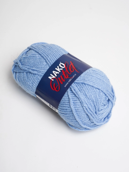 Пряжя Nako Outlet - 100% акрил, 375 m, 100 г - 150 г (+- 5 г, 10%+-) в упаковке 1 шт - 