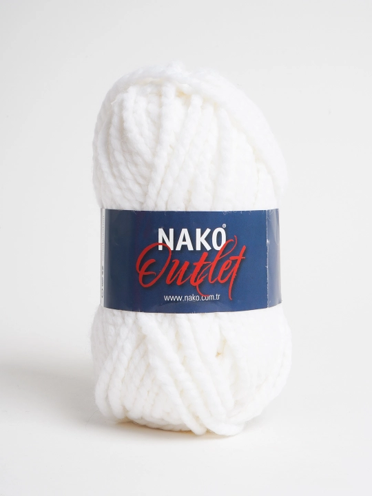 Пряжя Nako Outlet - 100% акрил, 375 m, 100 г - 150 г (+- 5 г, 10%+-) в упаковке 1 шт - 