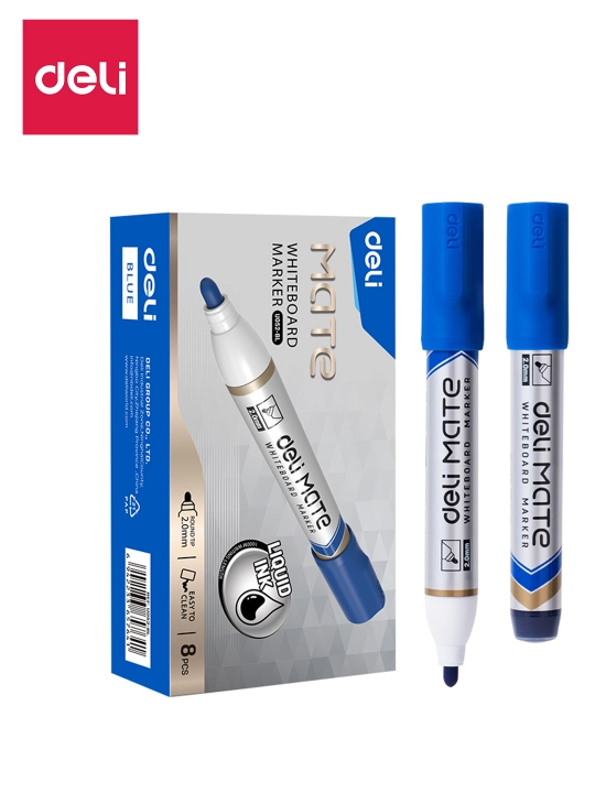 Marker oq doska uchun (ko'k) EU052-BL Deli, 052-EU-BL - 
