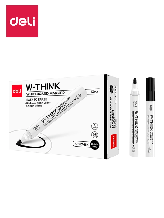 Marker oq doska uchun (qora) EU017-BK Deli, 017-BK-EU - 