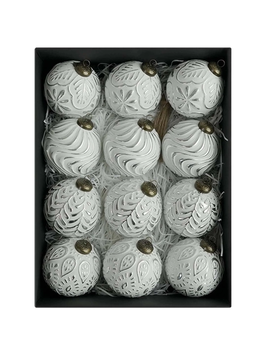 Yangi yil sharlari to‘plami Edition - 8 sm, 12 dona