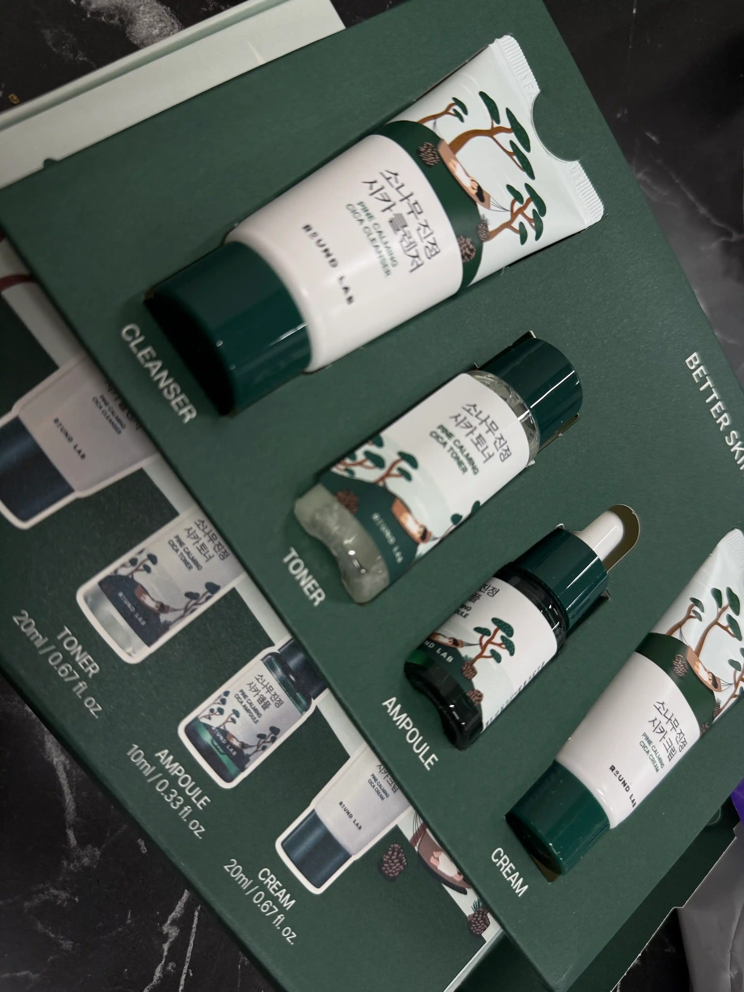 Наборы миниатюр для базового ухода Round Lab Skincare Trial Kit