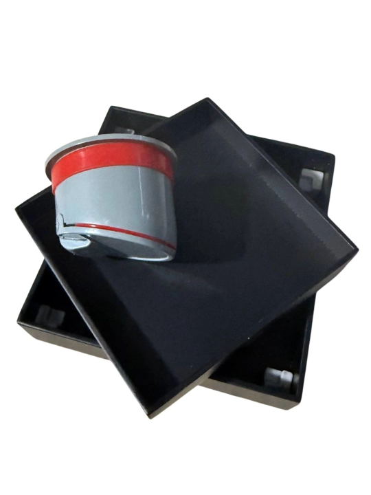 Kafelli trap, 10×10 sm, qora, sifonli - 