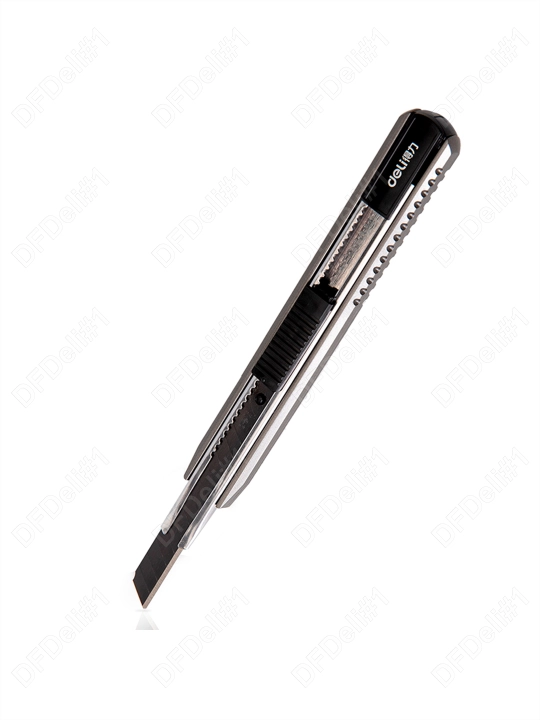 Kanselyariya pichog‘i, qora, tig‘i 9 mm 2036S Deli, 2036-S