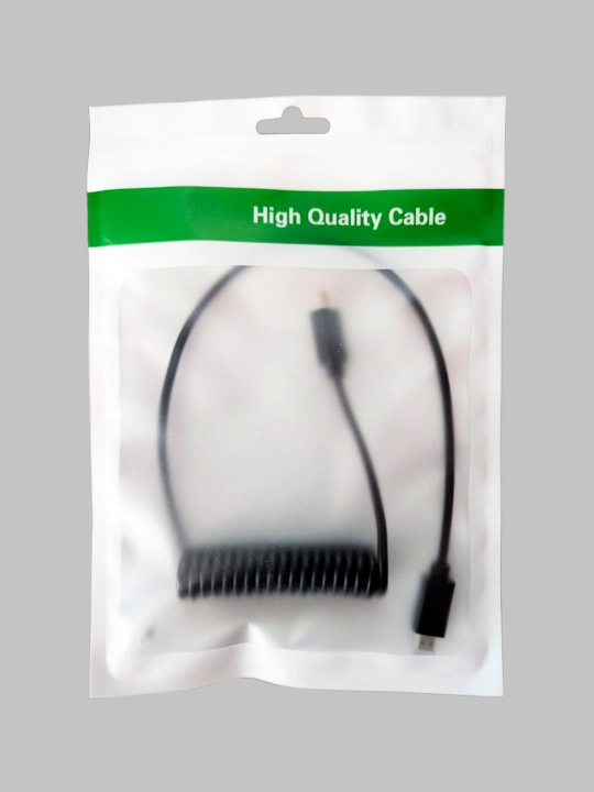 HDMI va Micro HDMI 4K 60HZ prujinali spiralsimon kabeli (50-70 sm)