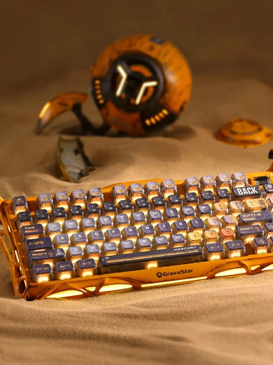 O'yin klaviatura Gravastar Mercury K1 Pro Yellow