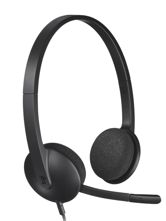 Проводная гарнитура Logitech H340 USB, с микрофоном с шумоподавлением