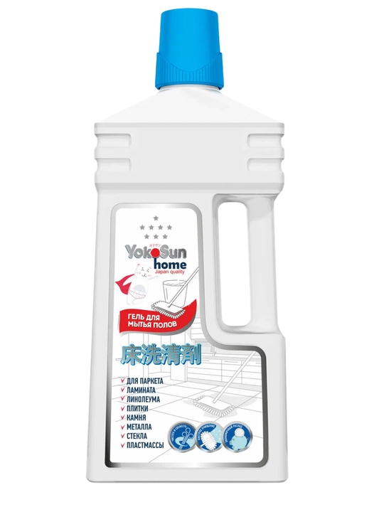 YokoSun antibakterial pol yuvish geli, 1 litr — 99.9% bakteriya yo‘q qiladi - 