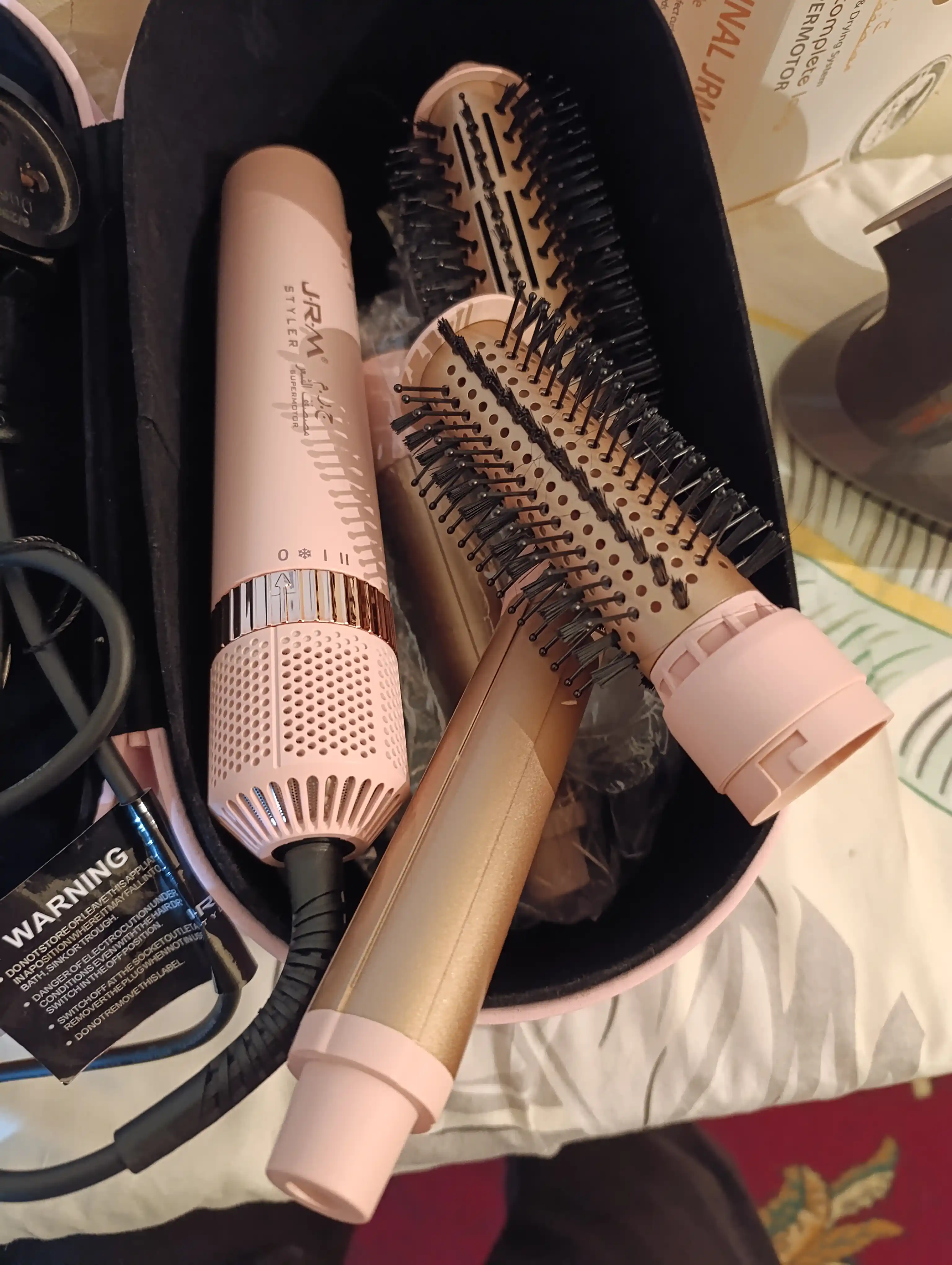 JRM Airwrap 6 tasi 1da ko'p funksiyali styler, soch quritgich, fen, jingalak, dazmol, ployka