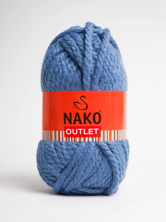 Пряжя Nako Outlet - 100% акрил, 450 м, 150 гр - 200 гр (+-5г, 10%+-) в упаковке 1 шт - 