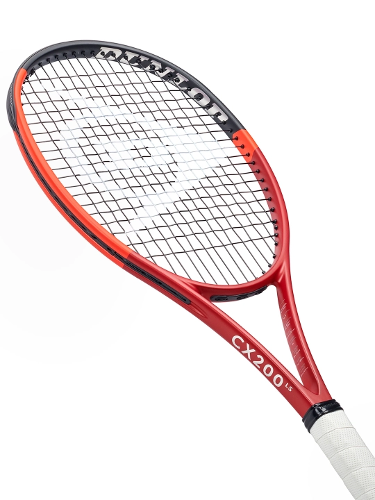 Tennis raketkasi professional Dunlop CX 200 LS yengil model / qizil / nazorat