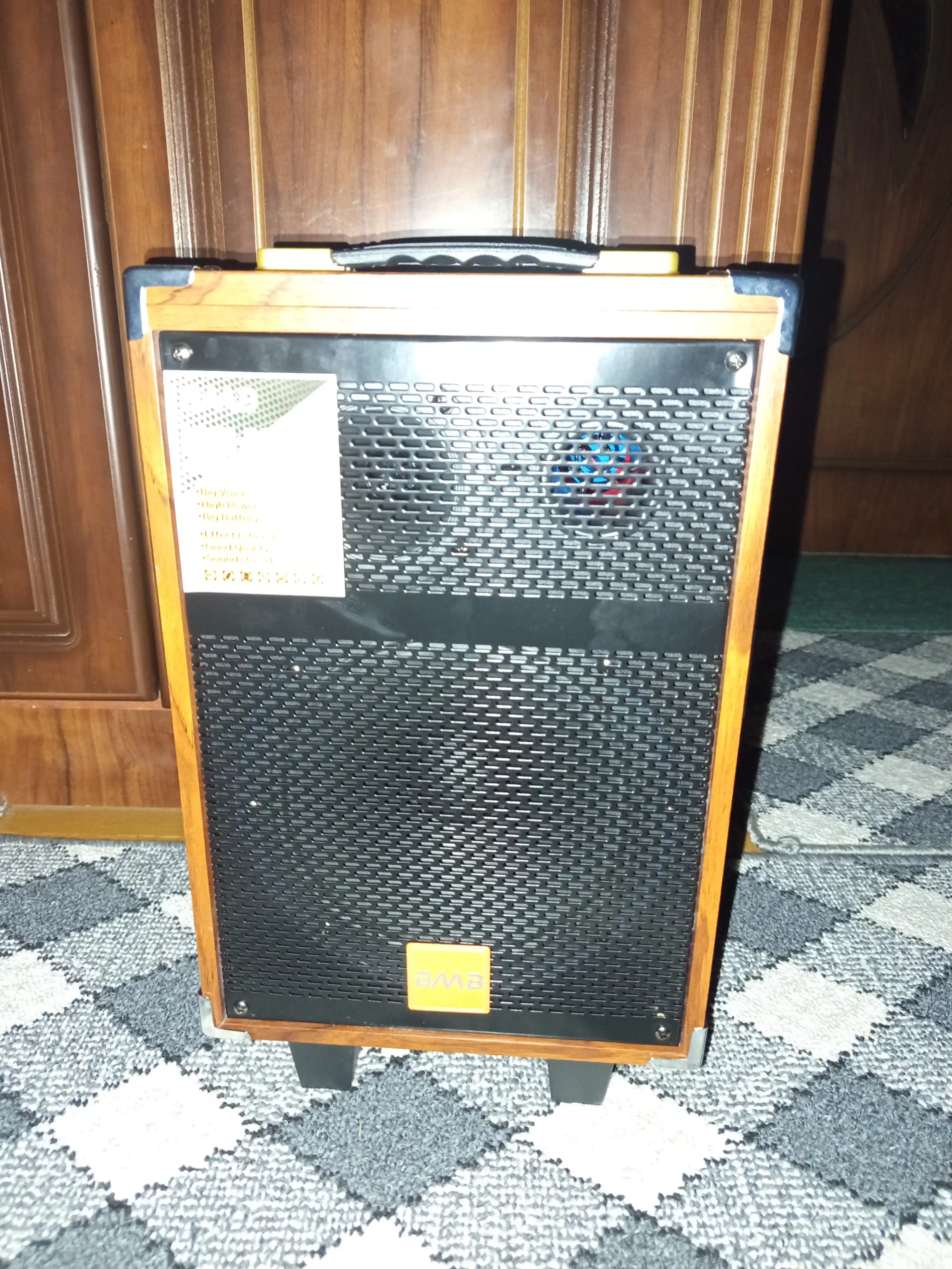 BAAB portativ karaoke Bluetooth karnay mikrofon va pult bilan