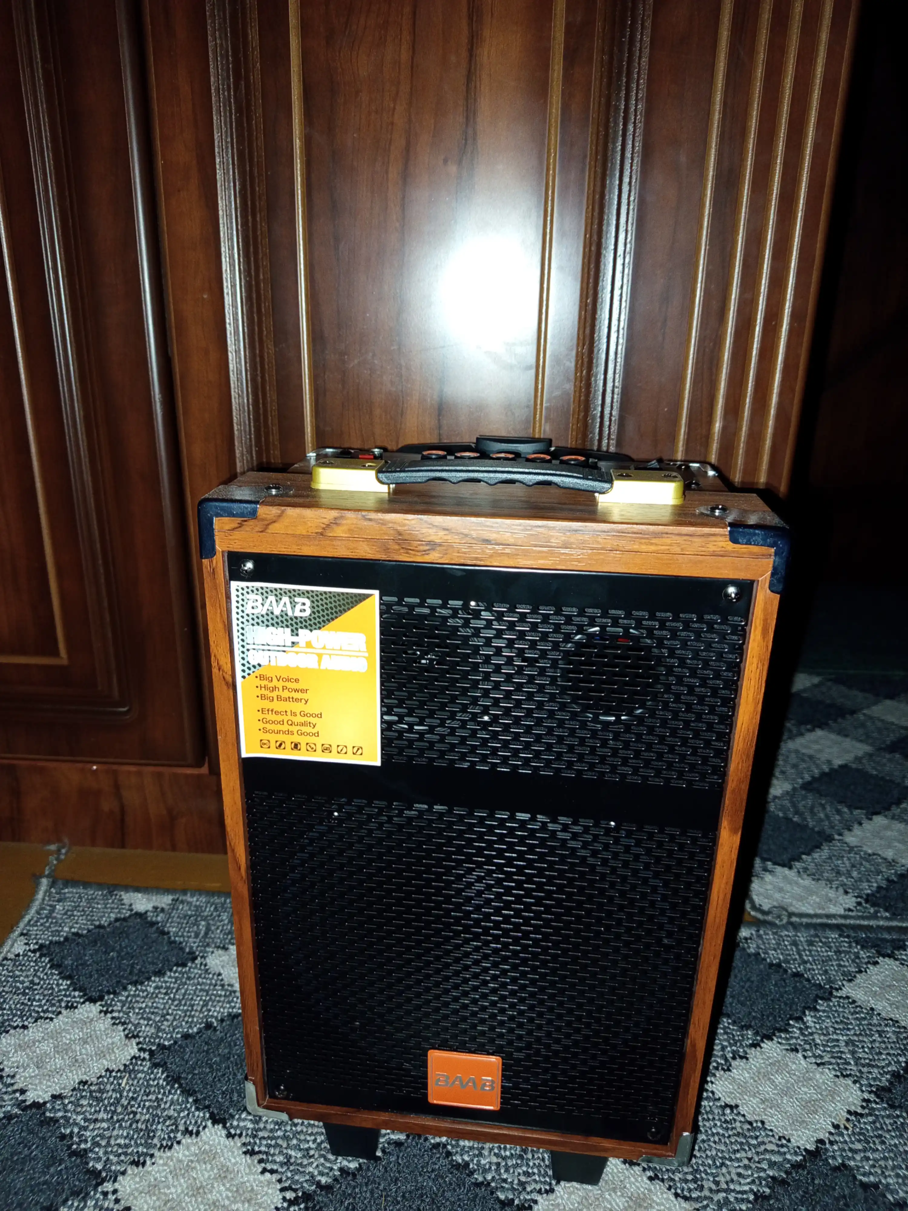 BAAB portativ karaoke Bluetooth karnay mikrofon va pult bilan