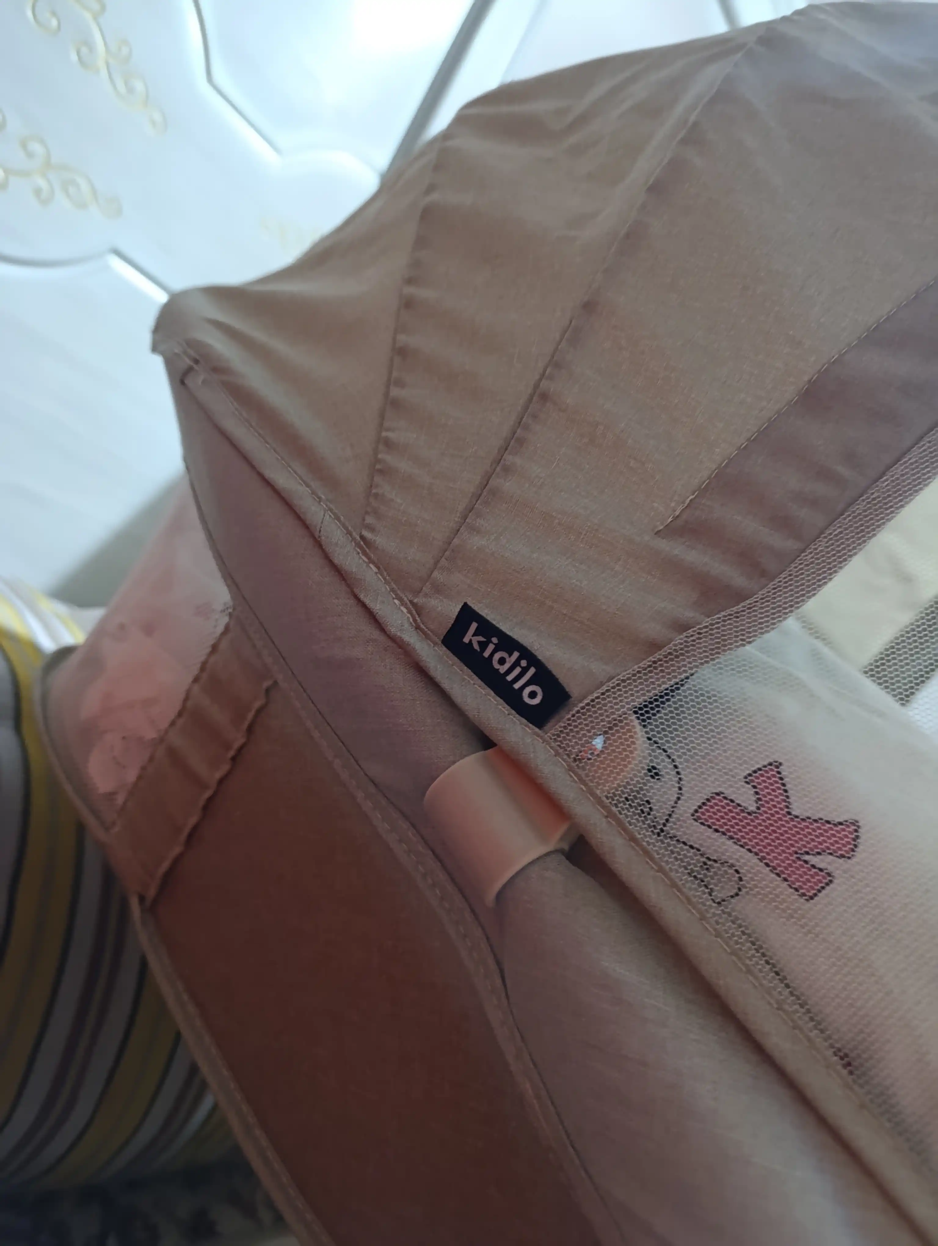Шезлонг-качалка Kidilo E05D, 3 в 1, с автоматическим укачиванием и москитной сеткой