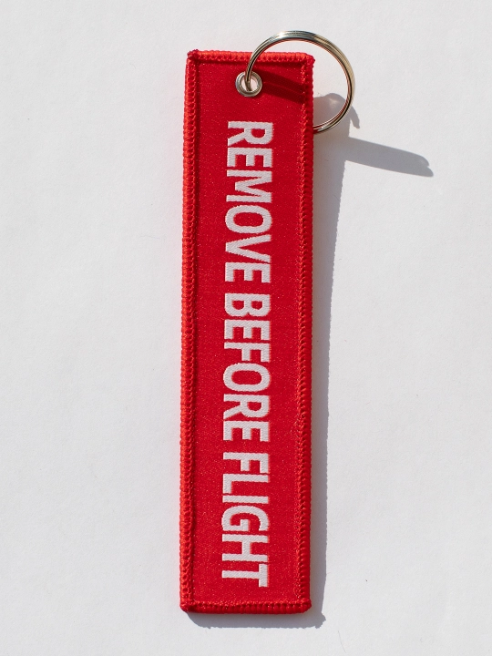 Aviatsiya remuvka breloki - Silk Avia aviakompaniyasi, 3х14 sm, matodan ishlangan